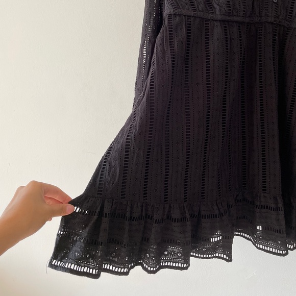Black cutwork embroidered Dress - Picture 7 of 15